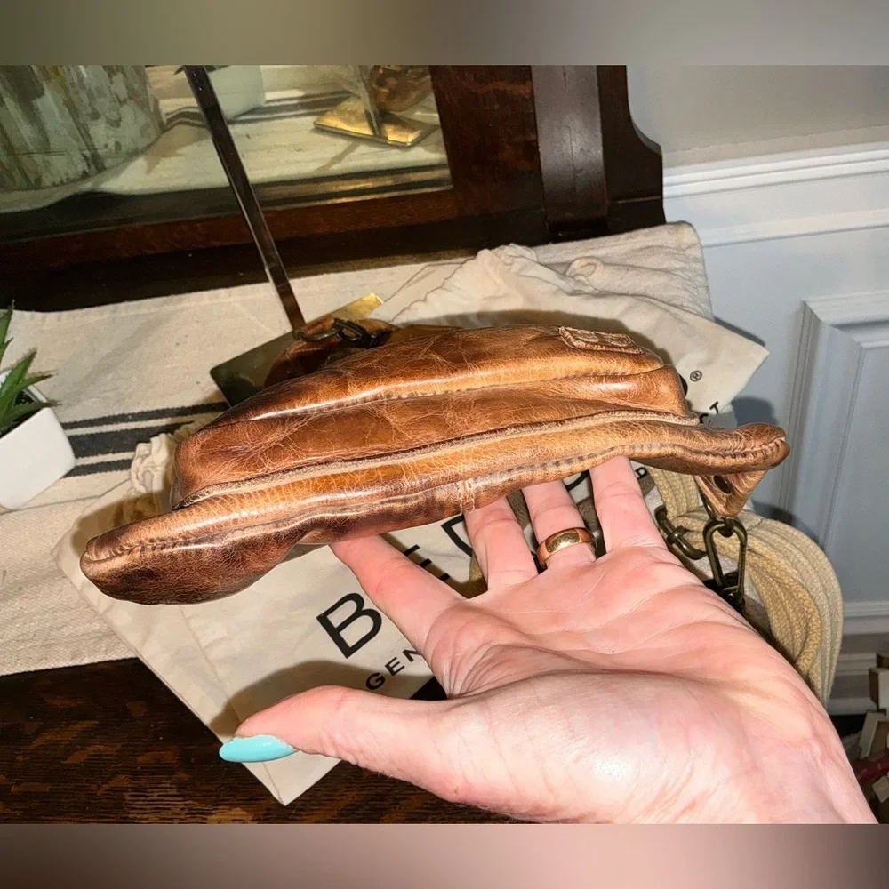 Bed Stu Leather Andie Sling Backpack Cafe Latte Retail $260 - Picture 5 of 12